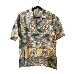 Royal Creations Hawaiian Shirt Tiki Aloha‎ Cruise XL Tropical Floral Button Up